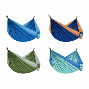 Camping Hammock Portable Lightweight Parachute 210T Nylon Hammock with Straps - Picture 1 of 25