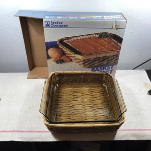 Anchor Hocking Bernstein Korb Buffet 8" Quadrat Kuchen Auflaufform M400/825B 203 mm - Bild 1 von 18