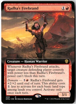 Radha's Firebrand (Extended Art) #408 Rare Dominaria United NM/LP MTG - Image 1 of 2