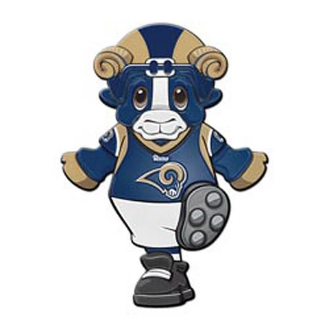 Los Angeles Rams 12" Mascot Window Cling NFL LA Licensed Football Sport Game Day Cover