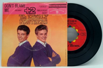 THE EVERLY BROTHERS - MUSKRAT - POP ROCK EP PICTURE SLEEVE & 45 - Image 1 of 2