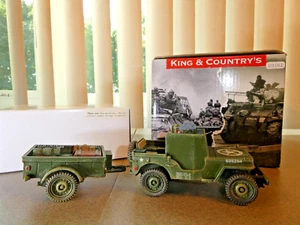 King and Country DD161 & DD162 Armoured Jeep & Trailer (NEW LOWER PRICE) - Picture 1 of 12