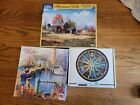 3 Lot 1000 Pc Jigsaw Puzzle Americana Art Andres Orpinas-Fred Swan Constellation