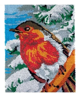 Winter Bird Rug Latch Hooking Kit (58x87cm) - Image 1 of 4