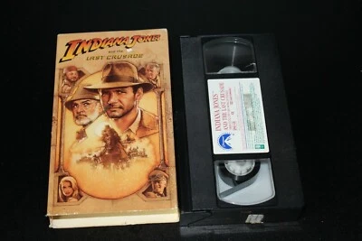 Indiana Jones And The Last Crusade  Original Box VHS Cassette Tape VCR OOP - Image 1 of 4