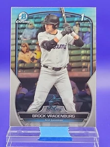 Brock Vradenburg 2023 Bowman Draft Chrome Refractor 1st Bowman SP 🔥 Marlins - Picture 1 of 2