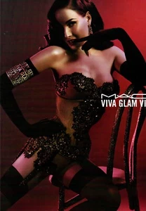 Modern magazine cosmetics Ad MAC VIVA GLAM VI Lipstick Sexy Model Lingerie010824 - Bild 1 von 1