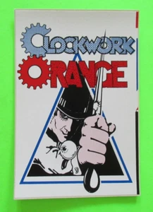 VINTAGE 80ER JAHRE / UNBENUTZTES UHRWERK ORANGE STICKER SELTEN PUNK - Bild 1 von 2