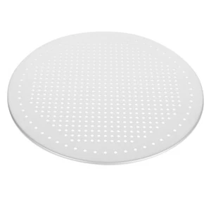 Runde Aluminium-Pizzapfanne, feinmaschiges Pizza-Backblech, - Bild 1 von 12
