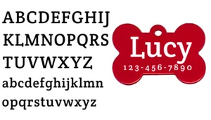 Dog Tag, Aluminium Personalized Pet Tags, Custom Text,Anti-Loss ID Cat Dog Tags - Picture 1 of 11