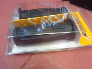 VINTAGE Rpl 1" CLASSIC BLACK GRIPS Harley Davidson OLE Sportster's & Big Twin's - Picture 1 of 6