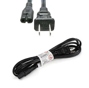 Non-Polarized 2-Pin Universal Power Cord 6 ft. Figure-Eight - Picture 1 of 1