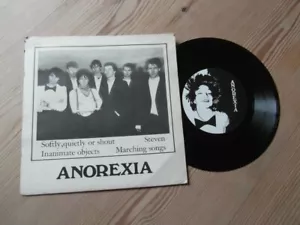 ANOREXIA-SELF TITLED-SIGNED COPY-7"45rpm 4 SPUR SINGLE EP-SLIM RECORDS-VG+1982 - Bild 1 von 7