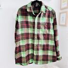 PULL & BEAR Green Checked Jacket Size L Mens Overshirt Outdoors Outerwear VGC