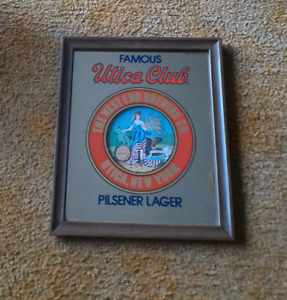 Vintage Utica Club beer Mirror/Sign West End Brewing Co. Utica NY
