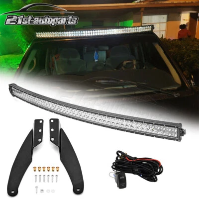 For 1989-1998 K2500/K2500 Suburban - 300W 52'' LED Light Bar+Roof Mounts+Wiring - Image 1 of 4