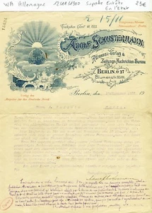 Allemagne - Berlin Blumenstr. 80/81- Superbe Entête Secteur de la Presse de 1900 - Picture 1 of 1