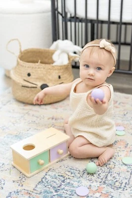 Clasificador de formas de madera Montessori para el desarrollo de habilidades cognitivas y motoras (1-3 años Foto 1 de 4