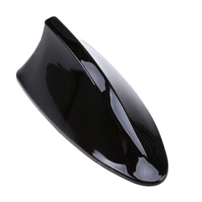 Radio de techo exterior universal para automóvil señal AM/FM aleta de tiburón antena aérea negra Foto 1 de 4