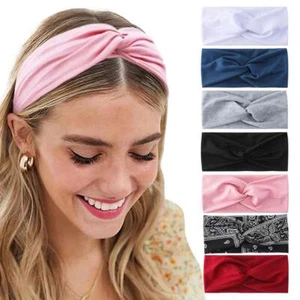 Damen Sport Stirnband Elastisch Schweißabsorbierend Stirnband Fitness Zubehör,`,. - Bild 1 von 24