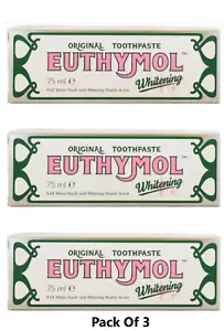3x Euthymol Whitening Toothpaste 75ml - Picture 1 of 5