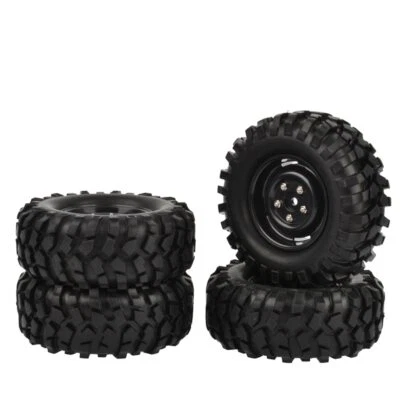 4PCS 1.9" Crawler Wheels Tires 96mm for Axial SCX10 D90 Tamiya CC01 - Image 1 of 4