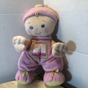 Fisher Price Baby's 1st First Doll Blonde Pink Blue Eyes 2008 10" Tall Rattle - Picture 1 of 5