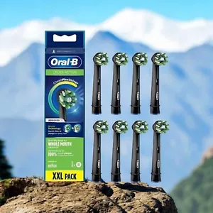 8x GENUINE ORAL B CROSS ACTION CLEAN BRAUN ELECTRIC TOOTHBRUSH HEADS REPLACEMENT - Picture 1 of 10