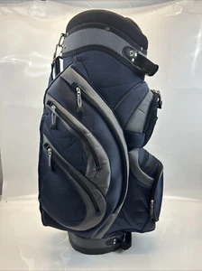 Bag Boy Unisex Cart Golf Bag - 7 Way Divider Black Blue - Picture 1 of 11