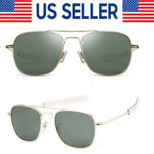 Pilotenbrille Premium Militär Pilot Ultraviolett Herren Polarisierte Sonnenbrille - Bild 1 von 21