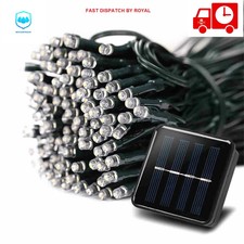 200 LED Solar String Lights Waterproof Copper Wire Fairy Garden Outdoor UK Stock