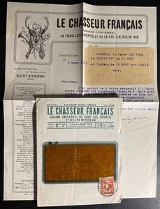 1912 St Etienne France Commercial cover To Gers Hunting Equipment W Letter - Picture 1 of 4