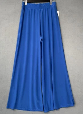 Antthony Original Blue Stretch Pull On Wide Leg Dress Pants Women’s Size Medium - Image 1 of 4