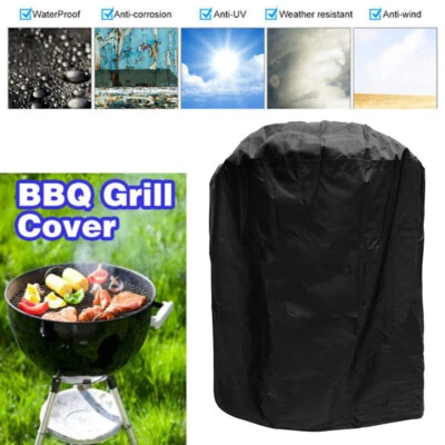 For Weber Kettle Patio Waterproof Barbecue Grill Protector Round BBQ Grill Cover - image 1 of 4