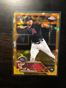 BUDDY KENNEDY 2023 Topps Chrome Sapphire Gold Refractor /50 Rookie RC #135 PWE - Picture 1 of 2