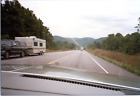Vintage 1990S Found Photo - Vacation Shot Cars & Campers Travel Long Lonely Road