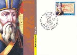 PADRE MATTEO RICCI CARTOLINA FILATELICA 2002 - MAXIMUM CARD