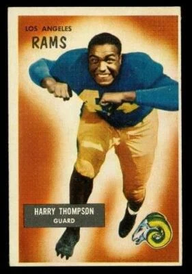 Vintage FOOTBALL Card 1955 BOWMAN #23 HARRY THOMPSON Los Angeles Rams Guard - Image 1 of 2