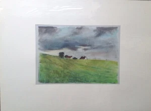 ::FRANZ EHMKE *1928 -2018 DDR MALER ° "HÄUSER AM KINDELWEG. SCHÖNFLIEß" 1999 - Bild 1 von 4