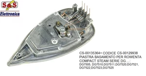CS-00135364 PIASTRA BASAMENTO PER ROWENTA COMPACT STEAM DG7510 DG7520,DG7521 - Foto 1 di 2