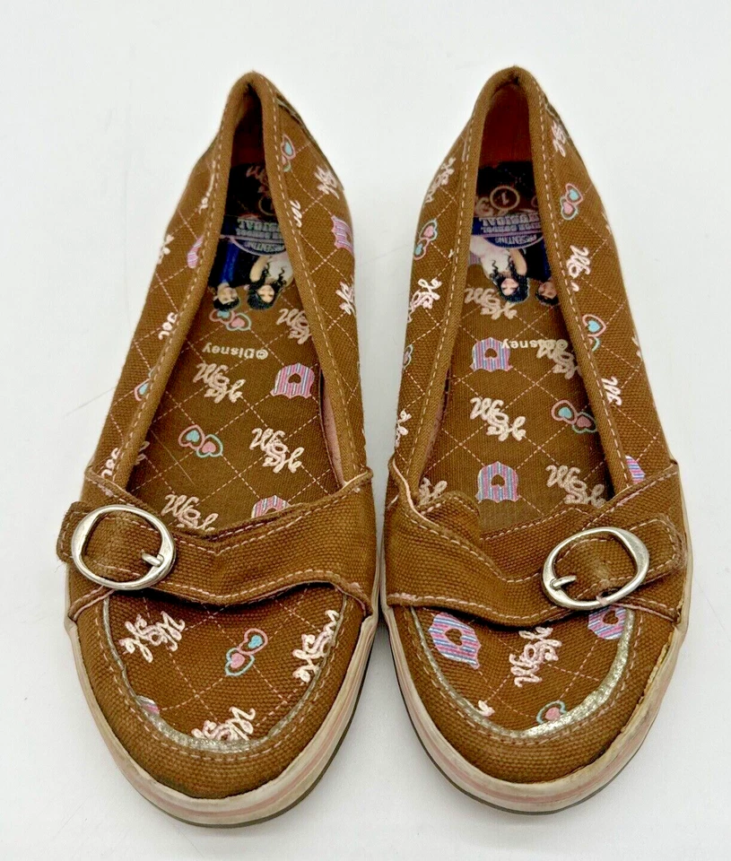 Sapato Slip-On Disney High School Musical Infantil Lona Tamanho 1 Marrom Estampado - Imagem 1 de 4