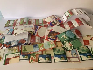 Vintage Christmas Holiday Gift Tags 80s Mixed Unknown Amount - Picture 1 of 10