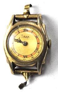 Reloj Pulsera Suizo Libano Vintage Cuerda Manual RGP Esfera Roja y Cobre No Funciona - Imagen 1 de 5