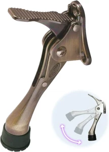One Touch Kickdown Door Stopper, Door Holder, Heavy Duty Door Stops, Bottom of D - Picture 1 of 12
