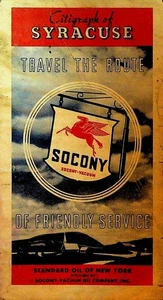 Socony Standard Oil of New York 1930s Citigraph of Syracuse NY - Bild 1 von 3