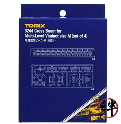 TOMIX N Gauge Multi-Level Elevated Beams Medium 4-Piece Set 3244 - Image 1 of 2