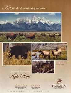 2006 KYLE SIMS Art Gallery Exhibit Buffalo 1-Page Magazine PRINT AD - Picture 1 of 1