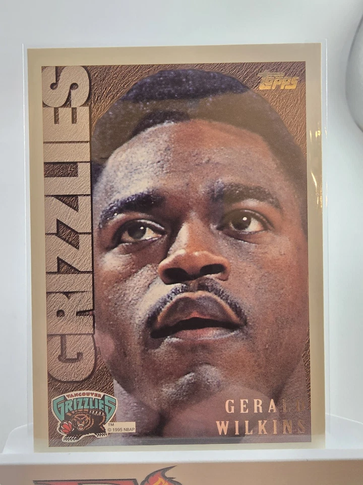 1995-96 Topps - Gerald Wilkins #174 Vancouver Grizzlies Draft  - Image 1 of 4