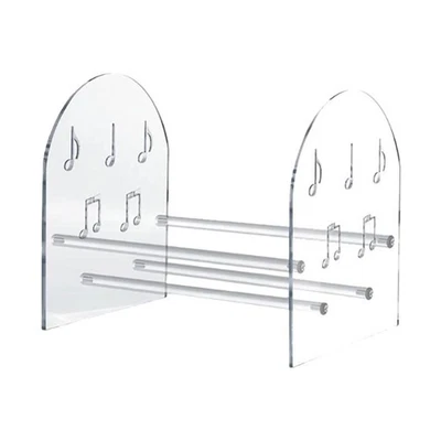 Vinyl Record Storage Rack Acrylic Versatile Display Stand for DVD CD Books - Image 1 of 4