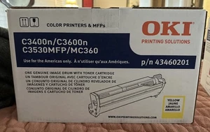 NEUF authentique Okidata Image Drum 43460201 tambour jaune C3530mfp C3400n C3600n MC360 - Photo 1/2